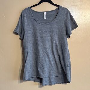 LuLaRoe Heather Gray Short Sleeve Tee